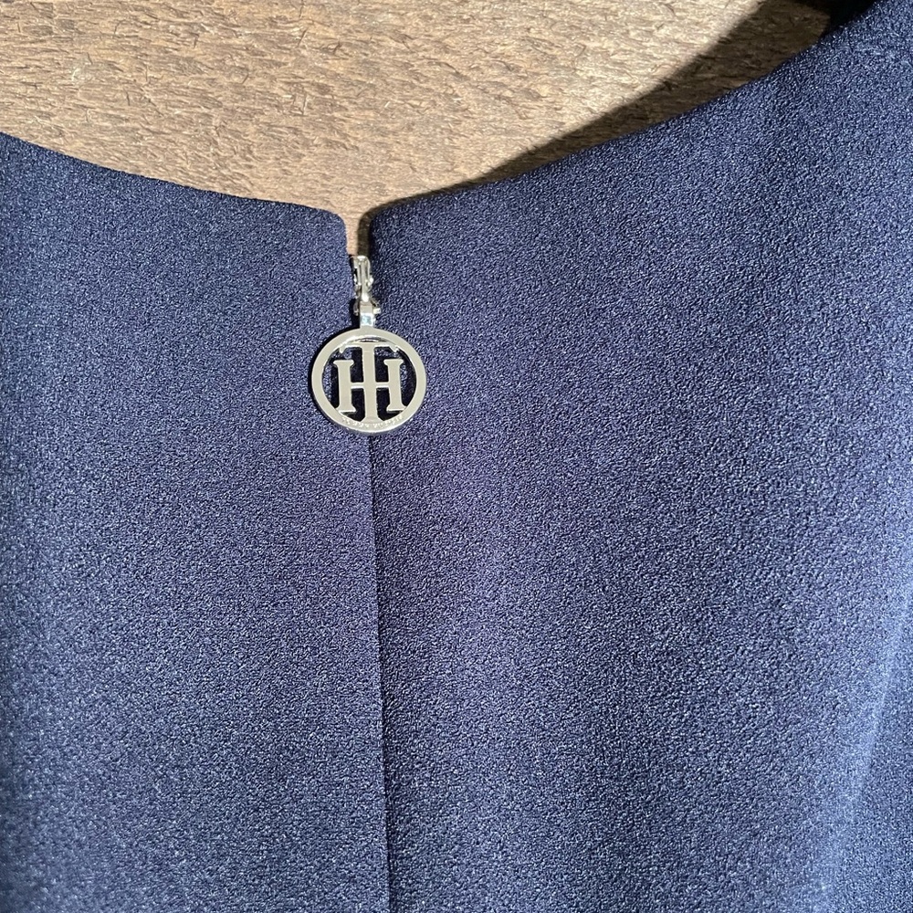 Tommy Hilfiger Navy Mini Dress with Zipper Accents - Picture 4 of 7